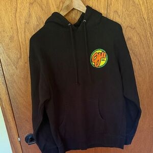 🛹 OJ Wheels Elite Logo Hoodie — Black | Skate Brand